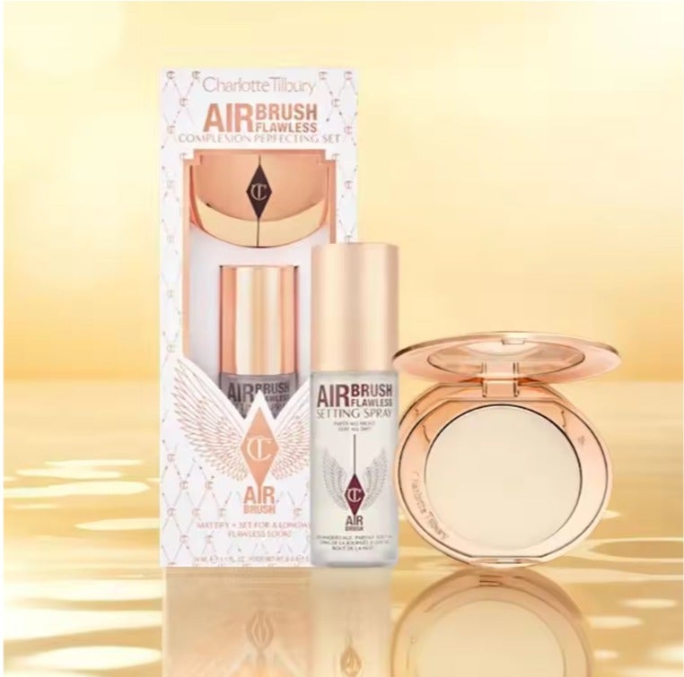 Charlotte Tilbury Airbrush Flawless Setting Spray & Powder Duo – 34ml (New) - Image 2